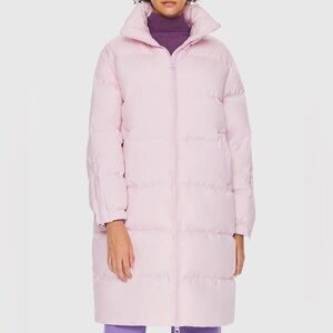 Orolay High Collar Long-sleeve Down Puffer Jacket in Marshmallow  pink- smalll